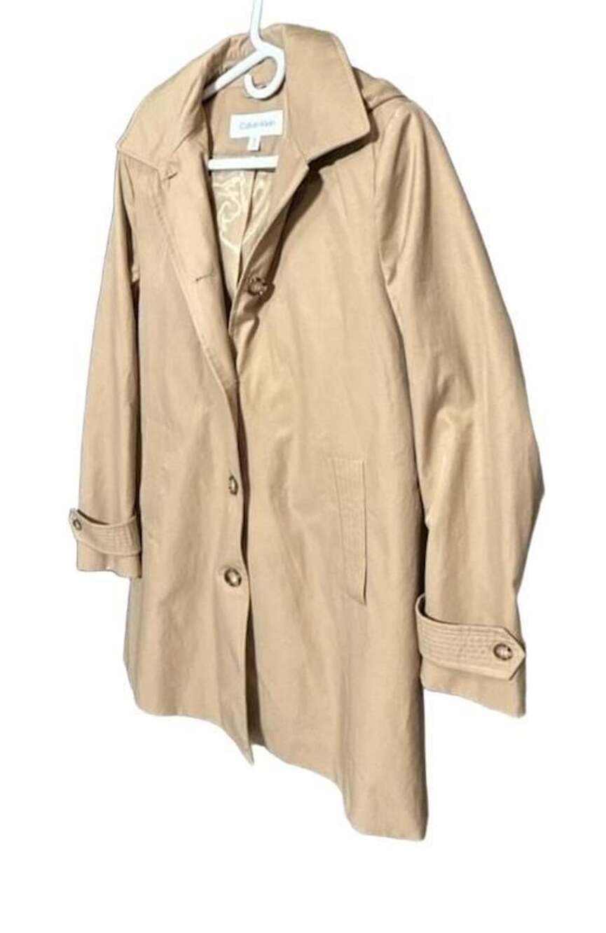 Women’s Calvin Klein Trench Coat Size M Tan